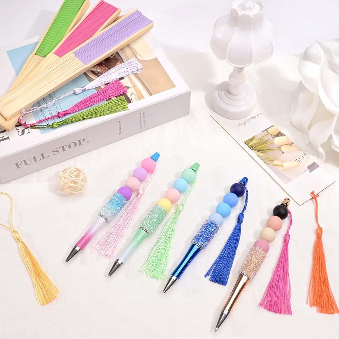 200pcs Bookmark Tassels Bulk 5 Inch Silky Soft Handmade Tassels - Image 5
