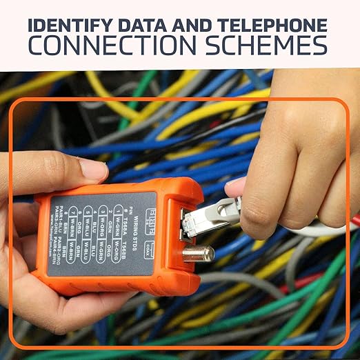 TEMPO Communications PA1594 Network Cable Tester | LAN & AV Cable Continuity Tester | 8-Way RJ45, UTP, STP, Coaxial Cables