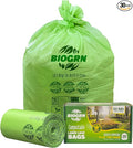 30-33 Gallon Compostable Trash Bags Flat-Top 30 Bags Heavy Duty1.57 Mil, 124.92 Liter Large Lawn and Yard Waste Bag for Outdoor Garden ASTM D6400, US BPI and OK Compost Home Certified