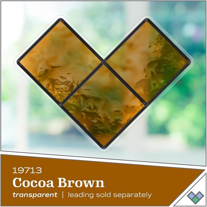 Gallery Glass, Cocoa Brown Stained Glass 2 fl oz Brilliant Smooth Finish Paint - Image 2