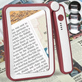 Magnifying Glass for Reading, Rechargeable 5X Large Page Magnifier by AKKYCVS