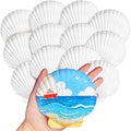Baaxxango 12 PCS 4-5 Inch Large Scallop Seashells, Natural White Shells by Baaxxango