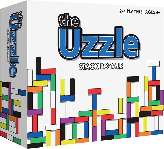 The Uzzle Stack Royale Board Game, Fast & Fun Family Board Game by TheUzzle