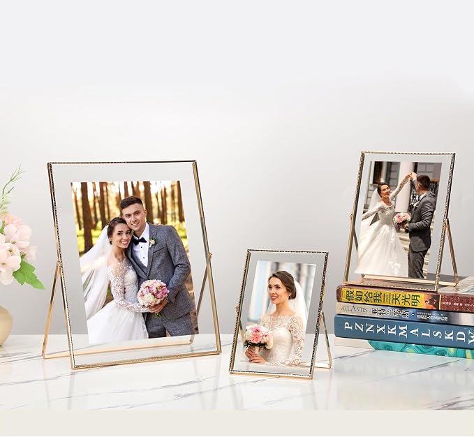 Gold 8x10'' Floating Frame Set of 2, - Image 6