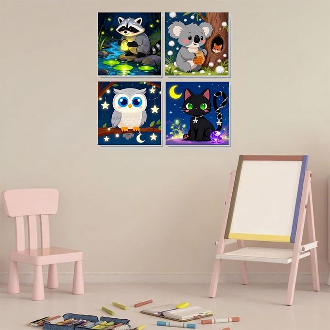 4 Pack Paint by Numbers Kit for Kids - Image 5