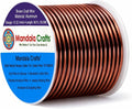 Mandala Crafts 12 Gauge Brown Anodized Aluminum Craft Wire, 60 FT | Colored by MandalaCrafts