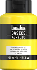 Liquitex BASICS Acrylic Paint, 400ml Bottle, Cadmium Yellow Light Hue by Liquitex
