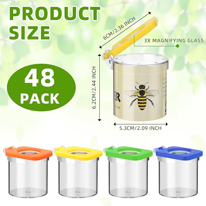 Halloscume 48 Pcs Insect Bug Viewer - Image 2