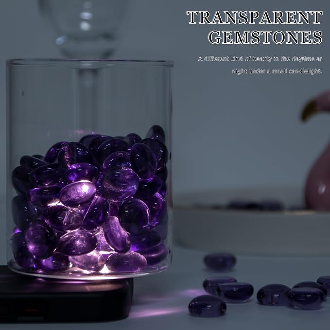 Meschett 50PCS Mini Glass Gems - Image 6