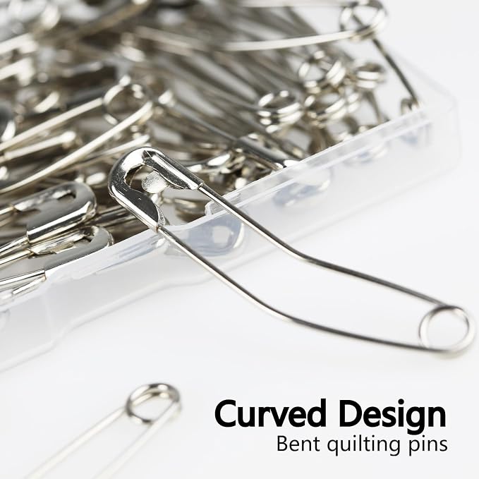 Quilt Safety Pin Curve 2 inch Sewing Supply Large Curve Safety Pin Quilt - Image 6