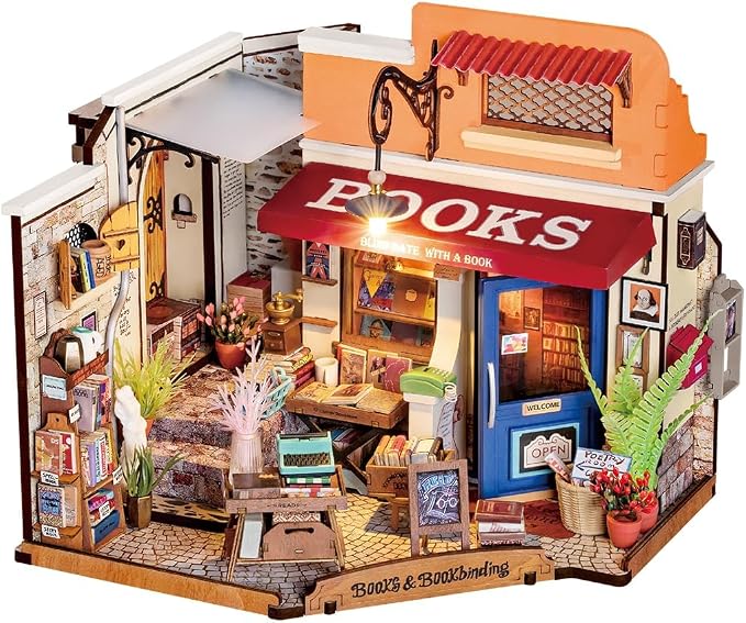 Rowood Miniature House Kit, Mother's Day Mini House Building Kit by RowoodAssembleArtDecorateLife