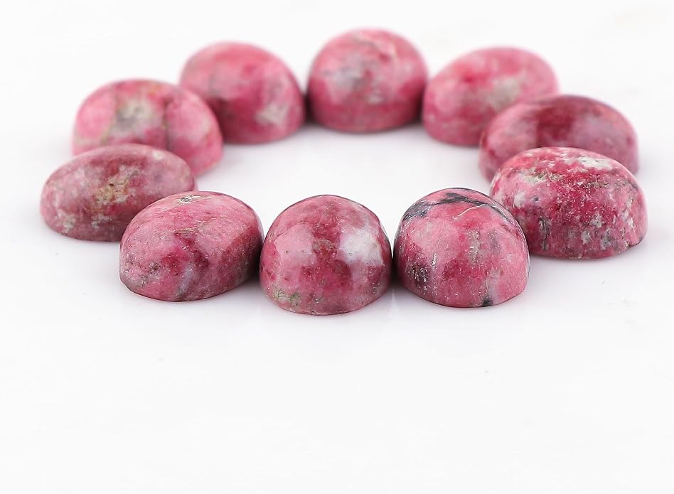 10pcs, Natural Gemstone Cabochon, Wholesale Assorted Flatback Crystals - Image 2