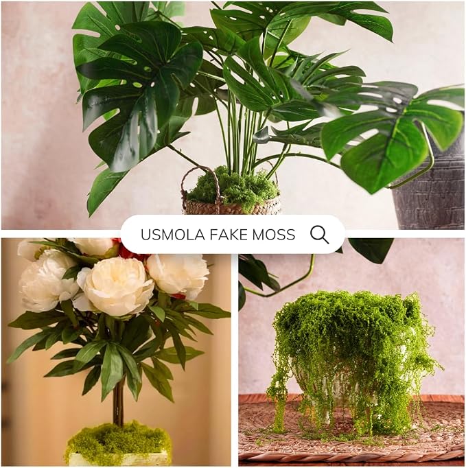 USMOLA 3.5OZ Fake Moss for Plants Indoor - Image 9