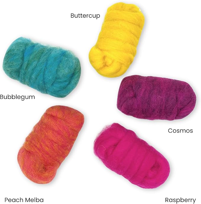 Corriedale Carded Sliver Wool Roving Variety Bundle | Best Core Wool - Image 2