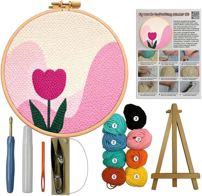 CELCRAFTIQUE Punch Needle Kits for Adults Beginner, Tool by Unknown