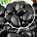 YISZM 20lbs Black Pebbles for Landscaping, 2-3 Inch High Polished Natural Large by YISZM-ForYourNaturalLife