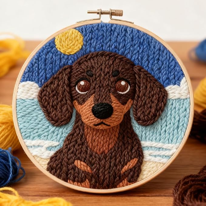 INFUNLY Dachshund Punch Needle Kits - Image 6