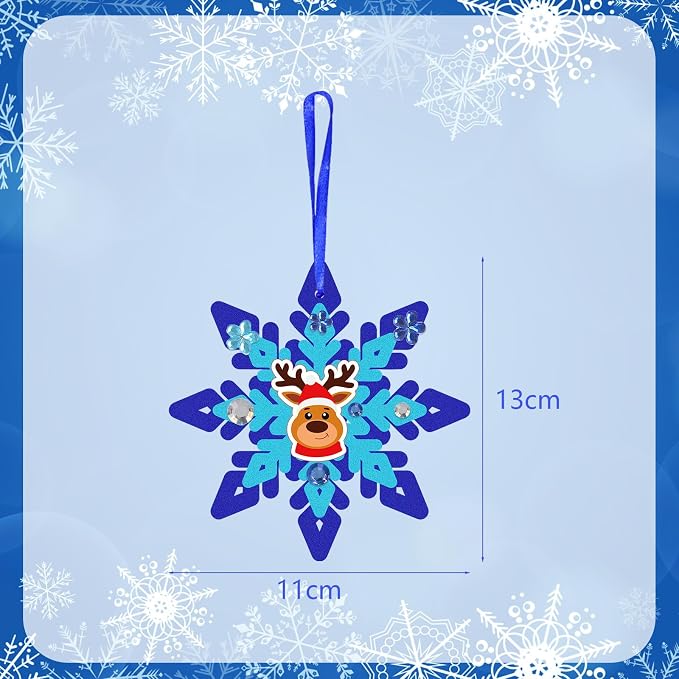 Fennoral 18 Pack DIY Snowflakes Craft Kit - Image 6
