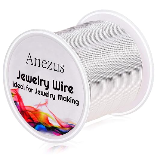 22 Gauge Jewelry Wire, Anezus Craft Wire Tarnish Resistant Copper Beading Wire by anezus