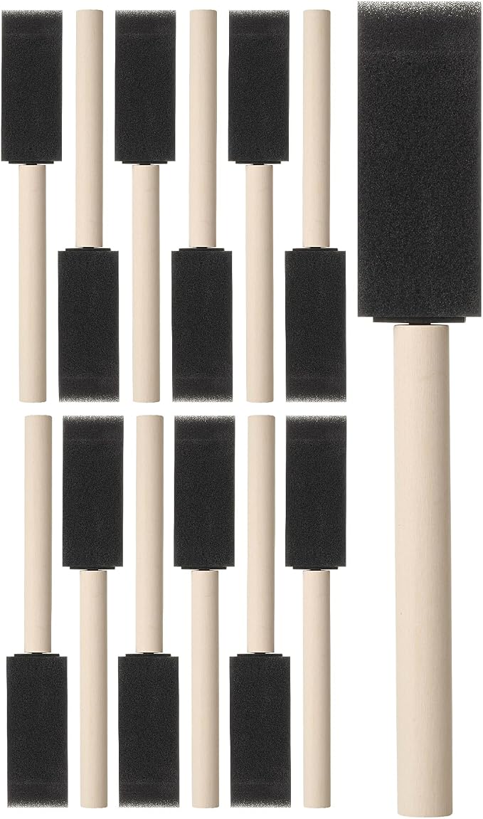Bates Foam Paint Brushes, 12 Pack by BatesChoice
