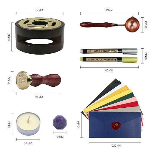 TRINIDa Wax Seal Kit, Premium Wax Seal Stamp Kit - Image 5