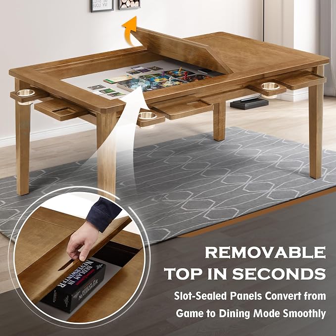 Haddockway 63" ×39“ Board Game Table - Image 2