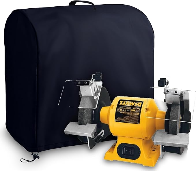 Machine cover for DEWALT DW758 8-inch/DW756 6-inch bench grinder, High density waterproof oxford cloth,Keep dust off and protect your bench grinder. (6-inch)