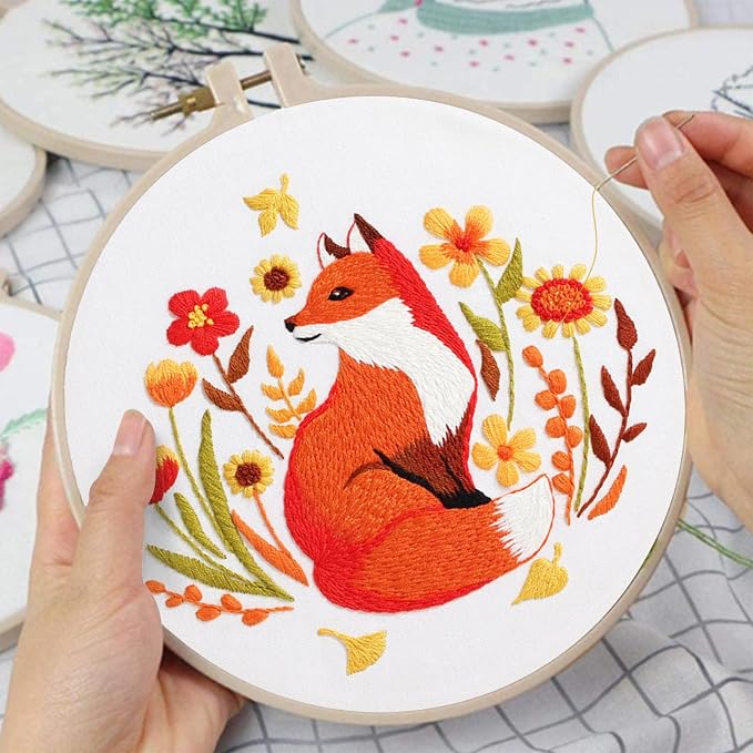 Louise Maelys Autumn Fox Embroidery Kit - Image 4