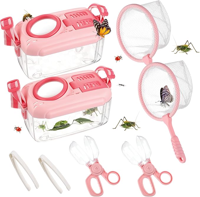 2Sets Bug Catcher for Kids- Sturdy Kids Bug Catching Kit Gifts by Biubee