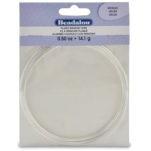 Beadalon Carbon Steel Memory Wire, 0.5 oz, Approx. 18 coils by Beadalon