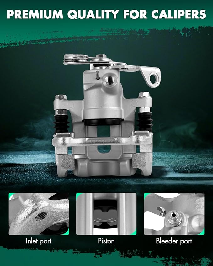 SCITOO 19B2109 Rear Left Disc Brake Caliper Assembly w/Bracket For Audi For A4 1998-2001,For Audi For A6 1998-2004,For Volkswagen For Passat 1998-2005