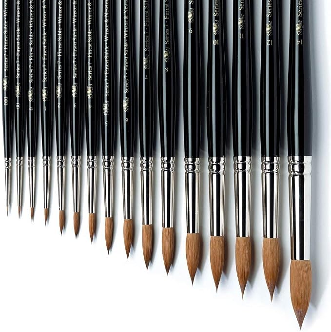 Winsor & Newton Series 7 Kolinsky Sable Brush, Round SH #5 - Image 4