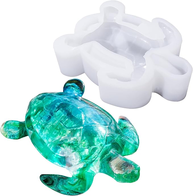 LET'S RESIN Turtle Shape Resin Molds, 3D Animal Silicone Molds by LETSRESIN