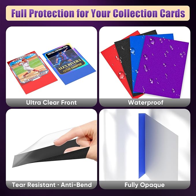 Green MTG Card Sleeves 200 Pack Matte Trading Card Sleeves Sturdy Card Protector - Image 5