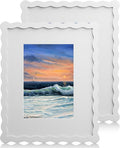 8X10 Wavy Picture Frame With Mat by Unknown