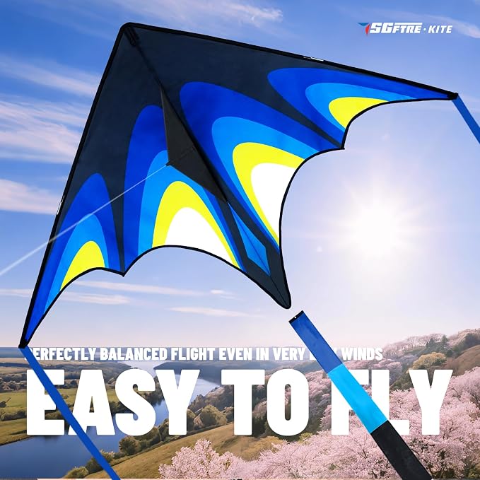 SGftre Delta Kite Easy to Fly, Single Line String - Image 4