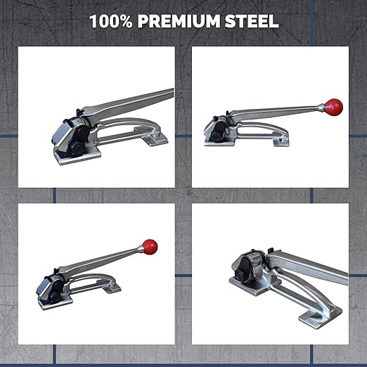 IDL Packaging - S-296 Heavy Duty High Tensile Feed-Wheel Tensioner for 3/8" to 3/4" Steel Strapping