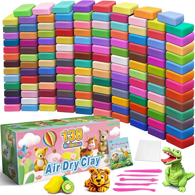 Air Dry Clay 138 Colors, Modeling Magic Clay Set by Unknown