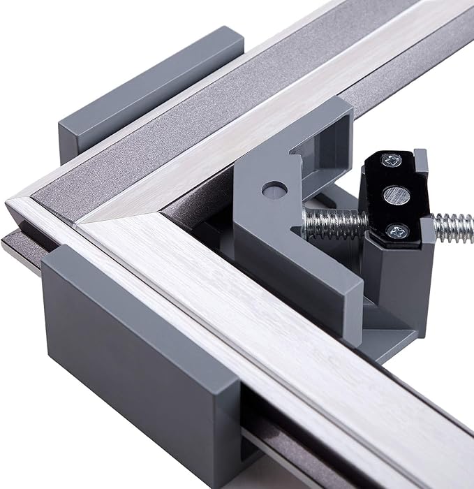 8pcs Corner Clamp - Right Angle 90 Degree Wood Clamps For Woodworking, With Adjustable Swing Jaw Aluminum Alloy Frame, For Welding, DIY Woodworking