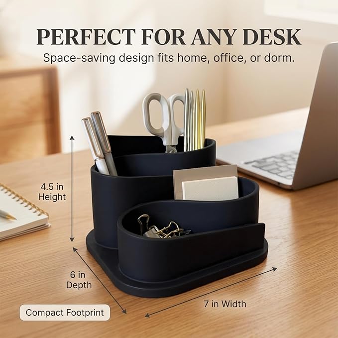 OAKOA Black Desk Organizer - Image 5