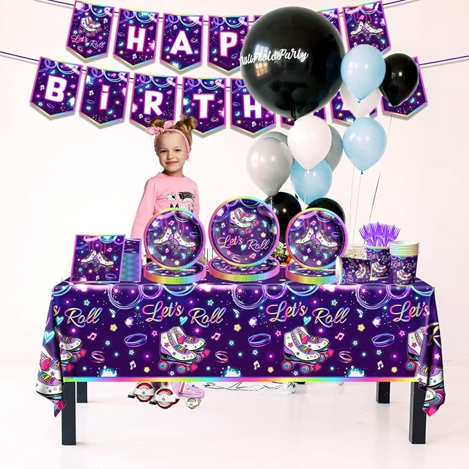Roller Skating Party Supplies, Serve 20 - Image 2