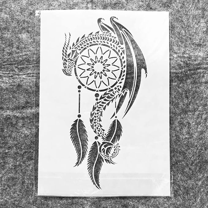 TIAMECH A4 Reusable Dragon Stencil - Image 8