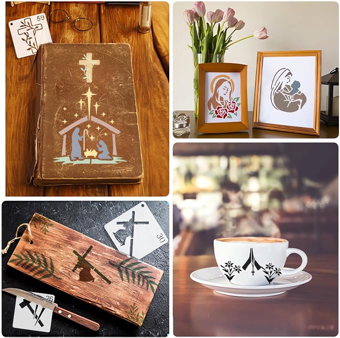 Christian Stencils for Painting, - Image 5