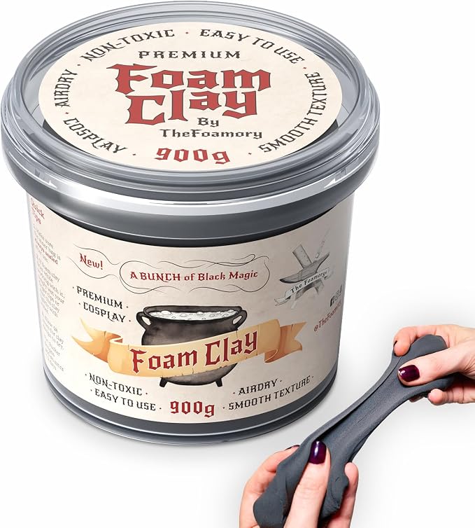 The Foamory Moldable Cosplay Foam Clay High Density Air Dry Clay, EVA Foam by TheFoamory