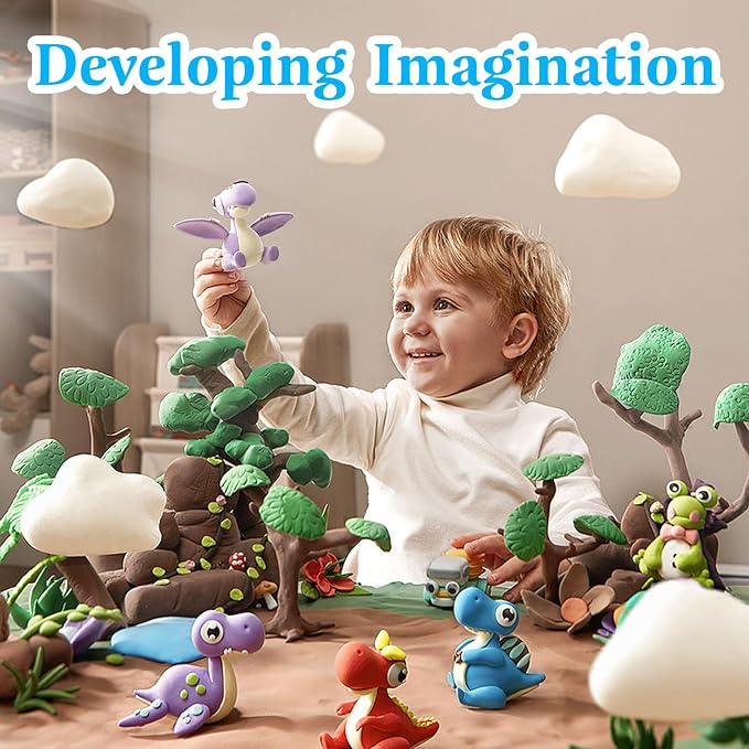 100g Foam Clay, Air Dry Clay for Adults, Colored Foam Clay, Non-Sticky - Image 6
