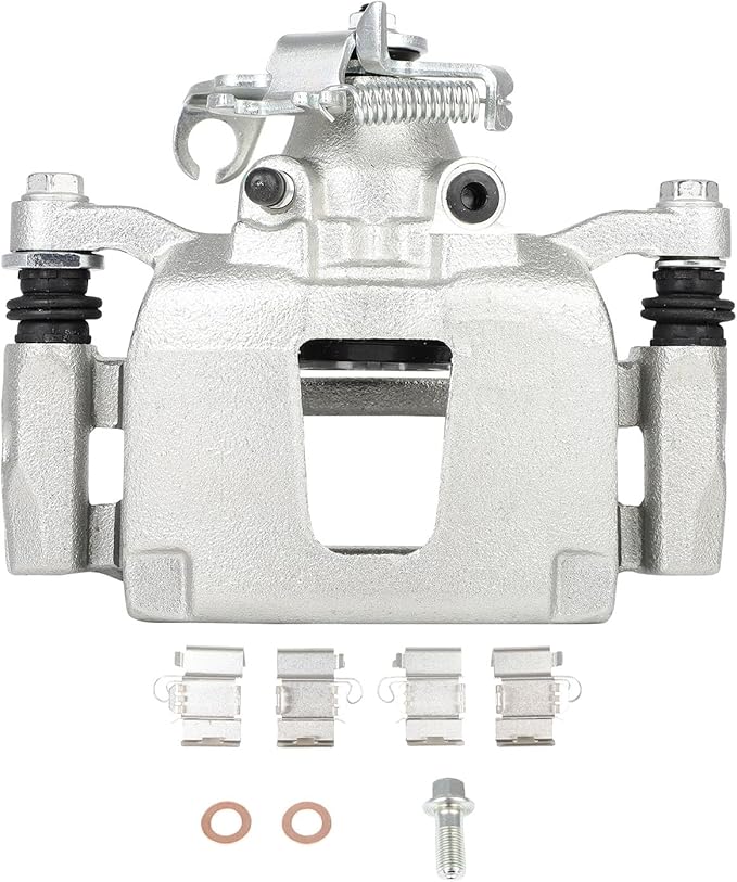 cciyu Rear Left Brake Caliper Assembly w/Bracket 18B5399 2012-2016 For Chrysler For Town & Country,2012-2017 For Dodge For Grand Caravan,2013-2015 For Ram For C/V,2012-2014 For Volkswagen For Routan