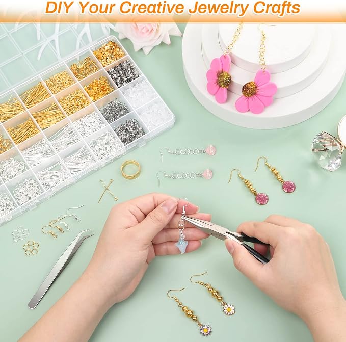 Modacraft 2000Pcs Earring Making Supplies Kit - Image 7