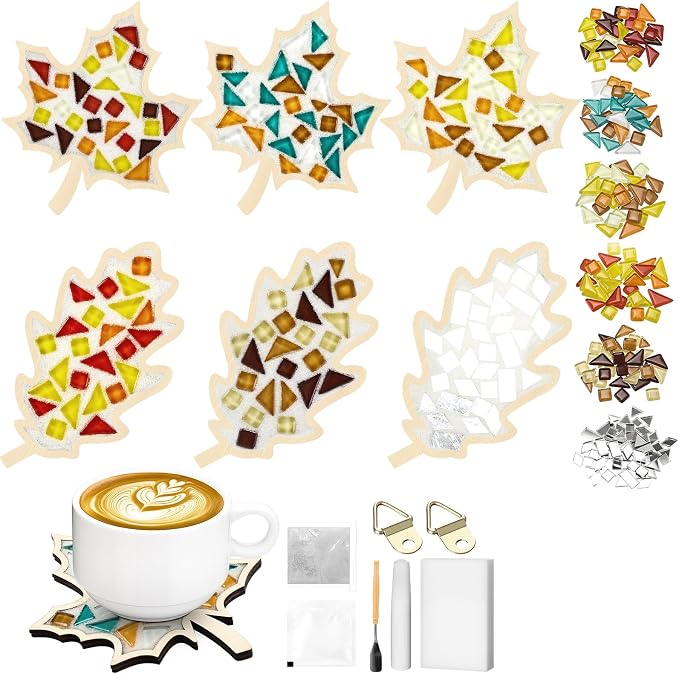Honeydak 6 Sets DIY Glass Mosaic Tiles by Honeydak