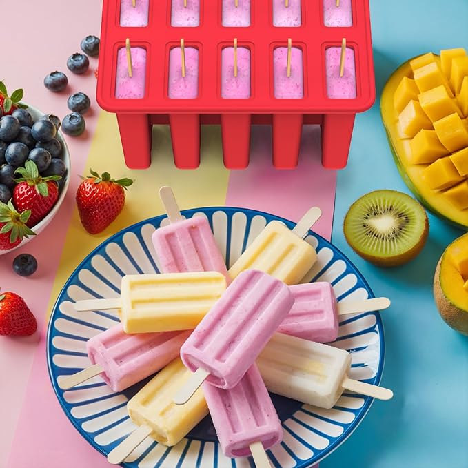 Miaowoof Homemade Popsicle Molds, 10-Cav Non-BPA Silicone Ice Pop Maker - Image 7