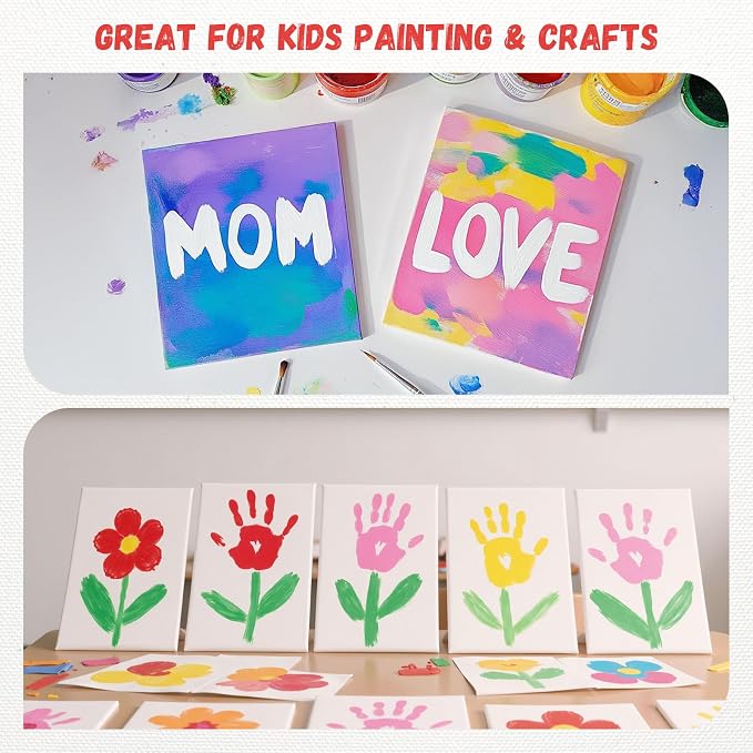 Simetufy 12 Pack 8x10 Canvas Boards - Image 9